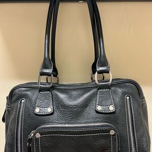 LONGCHAMP Luxe Pebbled Leather Shoulder Bag